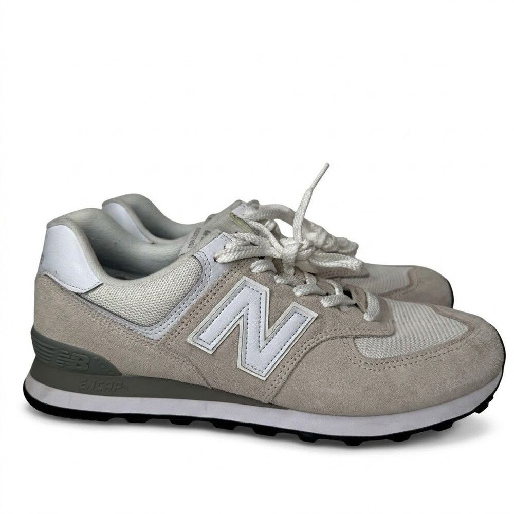 New Balance 574 Core Nimbus Cloud White Mens 11 Suede Retro Classic Sneakers